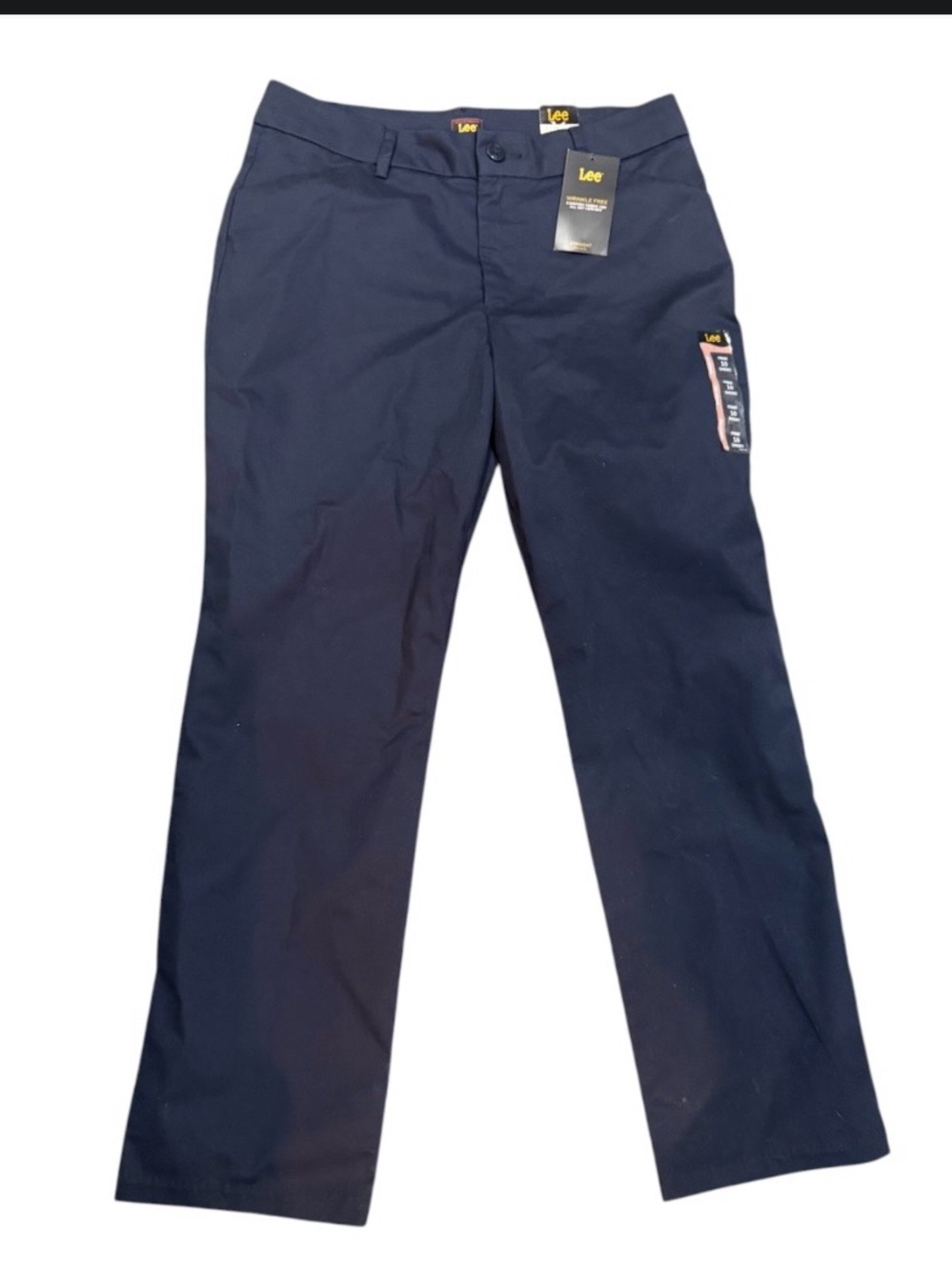 Lee Women's Navy Straight-Leg Chinos